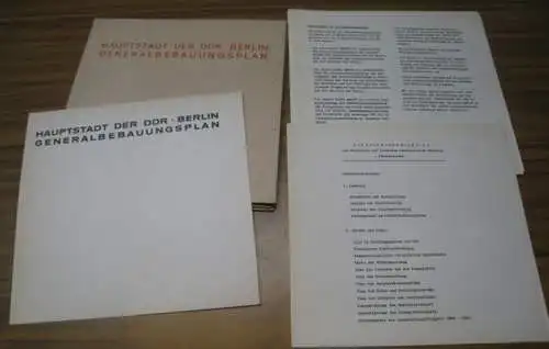 Generalbebauungsplan für Berlin.   Näther, Joachim u. a: Generalbebauungsplan der Hauptstadt der Deutschen Demokratischen Republik   Generalschema ( Deckeltitel: Hauptstadt der DDR.. 