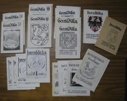 Heraldika.   Vladimir Mühlbach, Jaroslav Vykouk, Frantisek Skrivanek, Josef Haubelt, Josef Strnad u. a: Heraldika ( a Genealogie ). 22 císel v 17 vydáních.. 