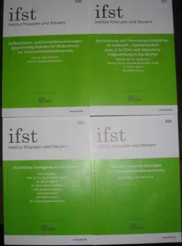 ifst 550   553   4 Bände der Reihe: Es liegen vor : Band 550: Aufkommens  und Investitionswirkungen gegenwärtig diskutierter Maßnahmen zur.. 