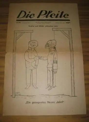 Herzfelde, Wieland (Hrsg.) / John Heartfield und George Grosz (Bearb. / Illustr.): Reprint folgender Zeitschriften: 1) Die Pleite. Illustrierte Halbmonatsschrift. 1. Jahrgang, Nr. 1 bis 6, 1919 und 1920  (so komplett, da nr. 2 unter dem Titel: Schutzhaft 