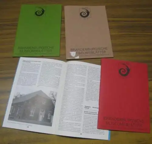 Museumsblätter.   Herbert, Peter (Schriftleitung).   Beiträge von Michael Schöneich, Uwe Koch und Reinhard Schmook, Manfred Feldmann, Wilhelm Neufeldt u. a: Konvolut mit..