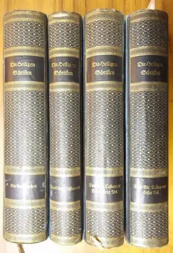 Luther, Martin: Komplett in 4 Bänden: Die heiligen Schriften des Alten und Neuen Bundes deutsch von Martin Luther. ( Das Alte Testament, 2 Tle. Das Neue Testament. Die Apokryphen ). 