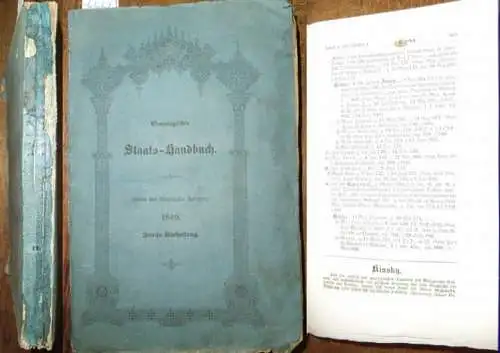 Kalender: Genealogisches Staats Handbuch. Sieben und sechzigster (67.) Jahrgang. 1840. Zweite Abtheilung sep. Standesherrliche Familien im Sinn der deutschen Bundesacte, fürstliche und gräfliche, auch andere.. 