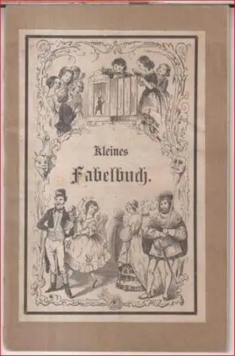 Holting, Gustav (illustrationen): Kleines Fabelbuch mit 12 Bildern.   Inhalt: Der Tiger und die Affen / Der Wolf und der Storch / Hase und.. 