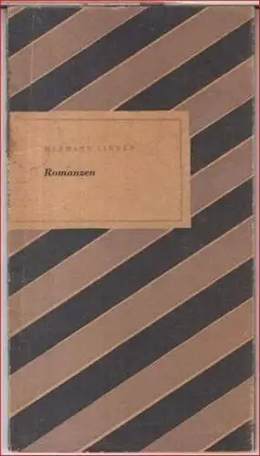 Linden, Hermann: Romanzen. 