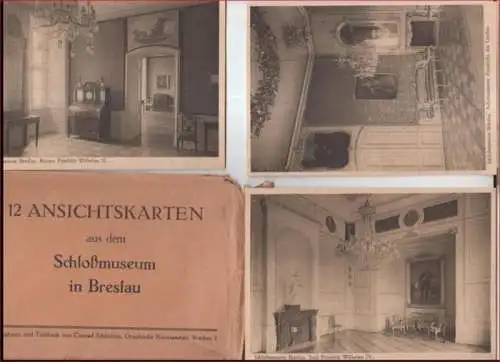 Breslau.   Aufnahmen und Tiefdruck von Conrad Schönhals: 12 Ansichtskarten aus dem Schloßmuseum Breslau.   Hier nur 11 von 12 !.. 