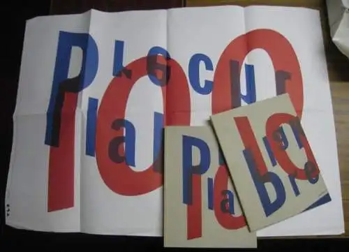 Brecht 100 Plakate. Eine internationale Plakataktion / an international poster-event. - Katalog, Textheft und Ausstellungsplakat