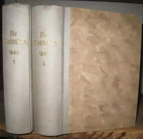 Weltbühne, Die.   begründet von Siegfried Jacobsohn, zuletzt geleitet von Carl v. Ossietzky, neu herausgegeben von Maud v. Ossietzky und Hans Leonard.. 