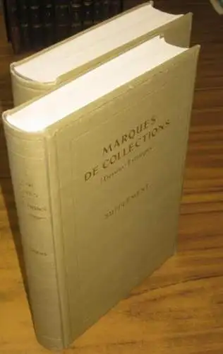 Lugt, Frits: Les marques de collections de dessins & d'estampes ...  Avec des notices historiques sur les collectionneurs, les collections, les ventes, les marchands et editeurs etc. Avec supplement. 2 volumes. 