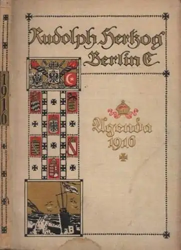 Hertzog, Rudolph ( Kaufhaus in Berlin): Agenda Rudolph Hertzog 1916. 