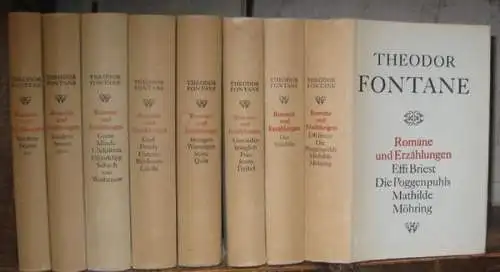Fontane, Theodor   Peter Goldammer, Gotthard Erler, Anita Golz, Jürgen Jahn (Hrsg.): Romane und Erzählungen in acht Bänden. Komplett.   Inhalt: 1) Vor.. 