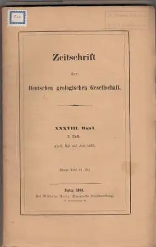 Zeitschrift der Deutschen Geologischen Gesellschaft.    Enthaltene Aufsätze: G. Berendt / Gerald de Geer / Johnnes Walther u. Paul Schirlitz / Richard Beck.. 