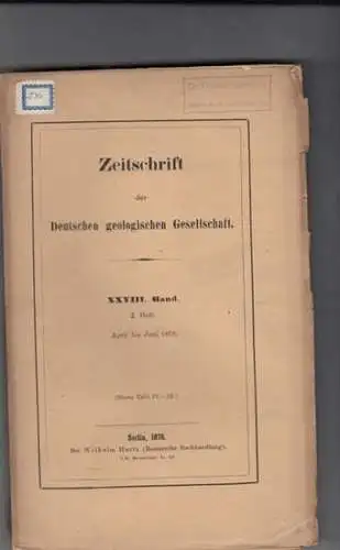 Zeitschrift der Deutschen Geologischen Gesellschaft.    Enthaltene Aufsätze: L. Meyn / Th. Kjerulf / F. von Czerski / K. J. V. Steenstrup: Zeitschrift.. 