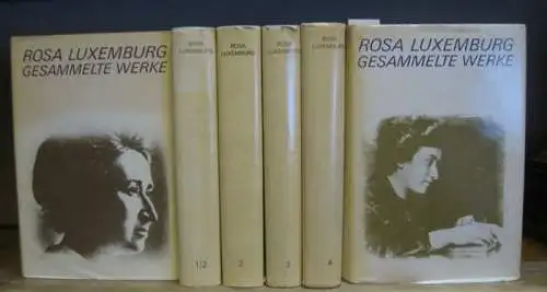 Luxemburg, Rosa   Inst. Für Marxismus Leninismus beim ZK der SED (Hrsg.): Gesammelte Werke. Bände 1 bis 5: 1893 bis 1905 (in 2 Halbbänden).. 