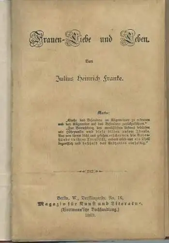 Frauen-Liebe und Leben