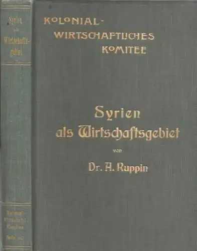 Ruppin, A: Syrien als Wirtschaftsgebiet.
