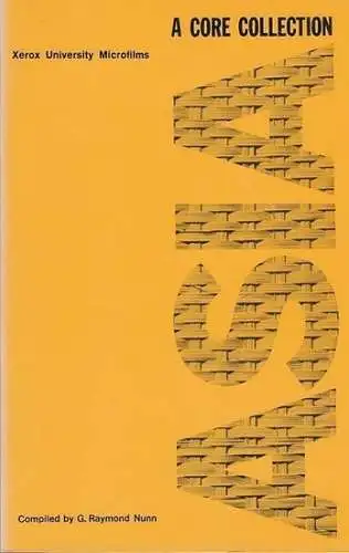 Nunn, G. Raymond ( Ed.): Asia - A core collection. The catalogue is a college level-selection and  lists 1000 books  about Asia general, Bangla Desh, Ceylon, India, Nepal and Bhutan, Pakistan, Southeast Asia, Burma, Cambodia, Indochina, Indonesia, Laos, M