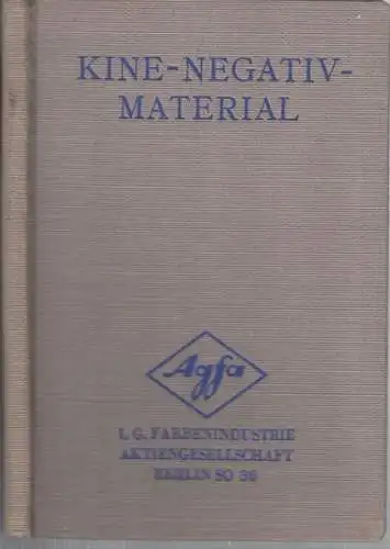 AGFA. - I. G. Farbenindustrie: KINE-NEGATIV-MATERIAL. 