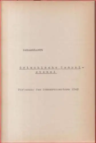 Schuchhardt (Walter-Herwig, 1900-1976): Griechische Tempelgiebel. Vorlesung des Sommersemesters 1942. 