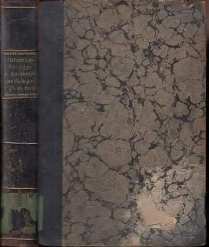 Preussisches Heer.   herausgegeben vom Großen Generalstabe.   Jany / Ferdinand von Braunschweig: Urkundliche Beiträge und Forschungen zur Geschichte des Preussischen Heeres. (Erster.. 