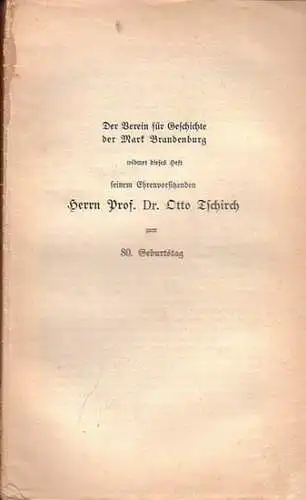 Schultze, Johannes / Fritz Hartung / Willy Hoppe (Hrsg.): Forschungen zur Brandenburgischen und Preußischen Geschichte. 50. Band   2. Hälfte. Aufsätze: Gerhard Oestreich.. 