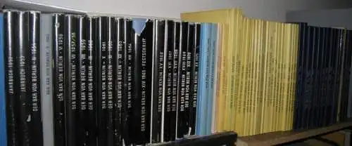 Bär von Berlin.  Verein für die Geschichte Berlin / Ernst Kaeber, Bruno Harms, Walther G. Oschelewski, Sibylle Einholz, Jürgen Wetzel, Gerhard Kutzsch, Susanne Kähler..