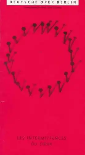 Les Intermittences du Coeur. Hommage a Proust.  Spielzeit 1995.  Ballett in 2 Akten ( 13 Szenen), von Petit, Roland nach dem Roman "Auf der Suche nach der verlorenen Zeit" von Proust, Marcel. - Musik: Saint - Saens, Camille / Hahn, Reynaldo / Wagner, Rich