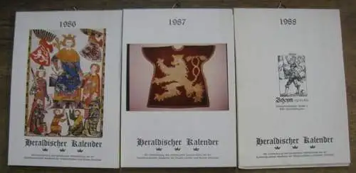 Heraldischer Arbeitskreis bei der Sudetendeutschen Akademie der Wissenschaften und Künste, München (Mithrsg.): Heraldischer Kalender. 3 Jahrgänge: 1986, 1987, 1988. 