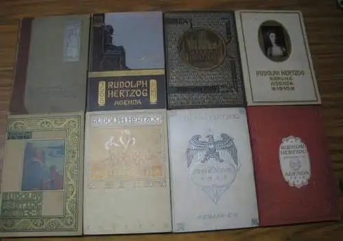 Hertzog, Rudolph ( Kaufhaus in Berlin), Breite Straße, Brüder Straße: Agenda    Rudolph Hertzog, Berlin. 8 Bände: Jahrgang 1905, sowie 1908 bis 1914.. 