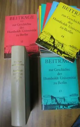 Humboldt Universität zu Berlin   Der Rektor (Hrsg.)   Forschungsstelle Universitätsgeschichte (Red.)   Walter Mohrmann, Joachim Krueger, Waltraud Irmscher u.v.a: Beiträge zur.. 