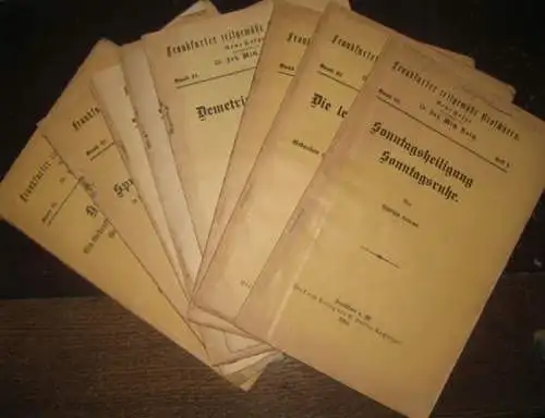 Frankfurter zeitgemäße Broschüren.   Paul Haffner (Begr.) / Neue Folge herausgegeben von Dr. Joh. Mich. Raich: Frankfurter Zeitgemässe ( Zeitgemäße ) Broschüren. Band XV:..