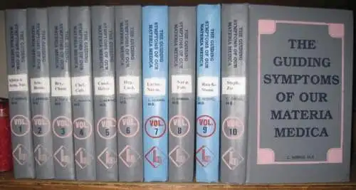 Hering, C(onstantine). - Jugal Kishore (Introduction): 10 volumes: The guiding symptoms of our Materia Medica. - Reprint edition 1993. 