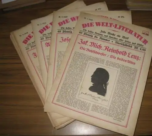 Weltliteratur.   Reinhard Zöllner (Schriftleitung): Welt Literatur Jahrgang 1920. Umfangreiches Konvolut von 44 Ausgaben. Enthalten sind die Nr. 1 19 mit dem Doppelheft 14/15.. 