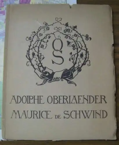 2 en 1: A. Oberländer. Seize dessins sur papier mat de grand luxe, neuf illustrations teintees et une gravure / M. de Schwind. Six dessins sur papier mat de grand luxe, onze illustrations teintees et une planche en quatre couleurs