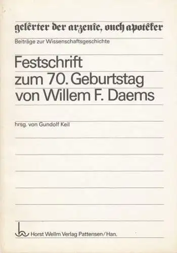 Kahle, Erhart: Das Mithridatikum in der arabischen medizinischen Literatur. - AUS:  Gelerter der arzenie, ouch apoteker: Festschrift zum 70. Geburtstag von Willem F. Daems ( = Beiträge zur Wissenschaftsgeschichte ). 