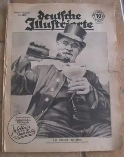 Deutsche Illustrierte. - Red.: Richard Zimmermann: Deutsche Illustrierte. Berliner Ausgabe.  17. August 1937, Nummer 33 des 13. Jahrgangs. 
