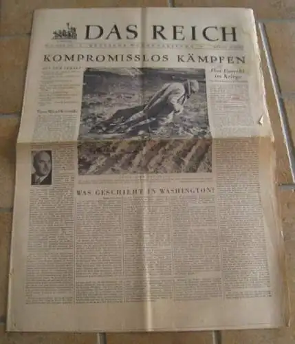 Reich, Das. - Josef Goebbels, Louis Barcata, Heinz Thiel u. a: Das Reich. Nr. 13, Jahr 1943, 26. März. Deutsche Wochenzeitung. 