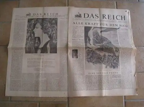 Reich, Das. - Josef Goebbels, Hans Schwarz van Berk, Gerhard Thimm, Eugen Mündler, Emanuel Urbas, Fred Hamel u. a: Das Reich. Nr. 3, Jahr 1943, 17. Januar. Deutsche Wochenzeitung. 