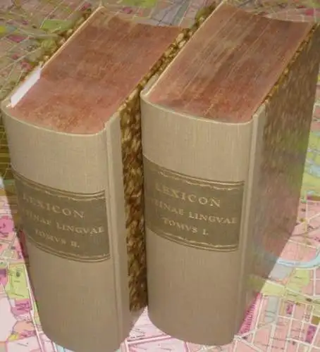 Katholisches Lateinlexikon: Lexicon Catholicon Latinae Linguae coniuncta Quorundam Doctorum Hominum opera adornatum. Tomus I, A - L und II M bis Z und Anhänge, so komplett. 