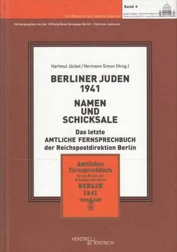 Jäckel, Hartmut / Simon, Hermann (Hrsg.): Berliner Juden 1941. Namen und Schicksale. Das letzte Amtliche Fernsprechbuch der Reichspostdirektion Berlin ( = Schriftenreihe des Centrum Judaicum, Band 4 ). 