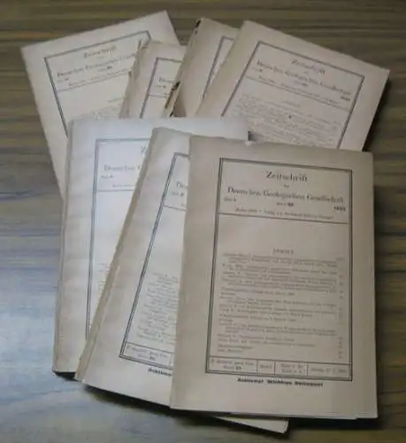 Zeitschrift der Deutschen Geologischen Gesellschaft.   Richard Bärtling / E. Krenkel / Hans Scupin / Wilhelm Maier / Wilhelm Wolff / Gotthard Fliegel /.. 