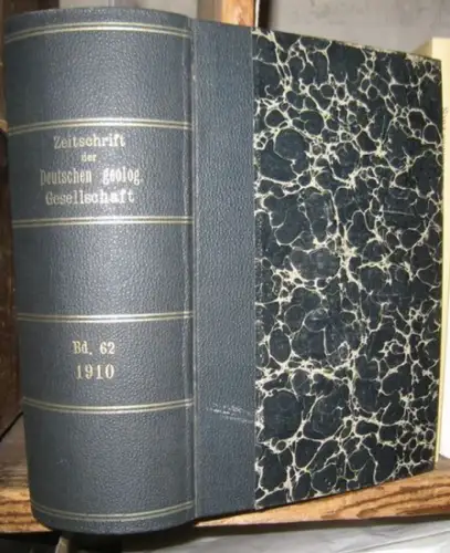 Zeitschrift der Deutschen Geologischen Gesellschaft. - G. Berg / M. Blanckenhorn / H. Gerth / P. Graebner / R. Gradmann / Thomas v. Hoerner / Ernst H. L. Krause / H. Menzel / E. Philippi / E. Ramann u.a: Zeitschrift der Deutschen Geologischen Gesellschaft