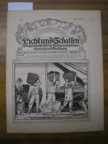 Licht und Schatten.- Hanns von Gumppenberg / Alfred Auscher (Hrsg.) / Erich Kuithan / Hans von Hayek / Lovis Corinth / Rudolf Grossmann / Kaethe Kollwitz / Georg Mayr / Richard Winckel / Ferdinand Michl / Josef Schanderl / Erika Rheinsch / Georg Hirschfel