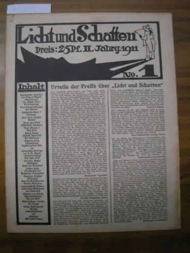 Licht und Schatten.- Hanns von Gumppenberg / Alfred Auscher (Hrsg.) / Richard Winckel / Erich Gruner / Constantin Guys / Paul Bach / Franz von Stuck / Jozef Israels / Alfred Kubin / Wilhelm Giese / H. M. Appell / Wilhelm Michel / Gustav Falke / Reinhard K