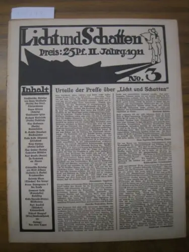 Licht und Schatten.  Hanns von Gumppenberg / Alfred Auscher (Hrsg.)  Max Beckmann / Hermann Hesse / Franz Christophe / Bruno Heroux / Gerhard.. 