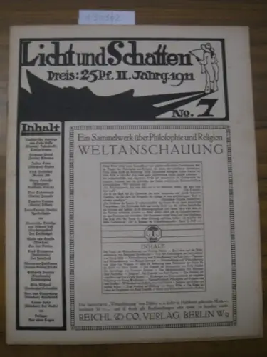 Licht und Schatten.  Hanns von Gumppenberg / Alfred Auscher (Hrsg.) / Sella Hasse / Hermann Struck / Julius Exter / Erich Wolfsfeld / Georg.. 
