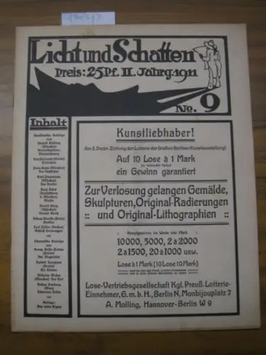 Licht und Schatten.  Hanns von Gumppenberg / Alfred Auscher (Hrsg.) / Harald Tillberg / Curt Hasenohr / Peter Halm / Emil Preetorius / Paul.. 