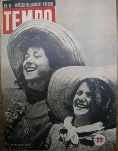 Alberto Mondadori (Hrsg.) / R. Cartoscelli (Red.): Tempo.  Nr. 69, 1943-XXI, 17. Juni - 1. Juli. Reisleserinnen. 