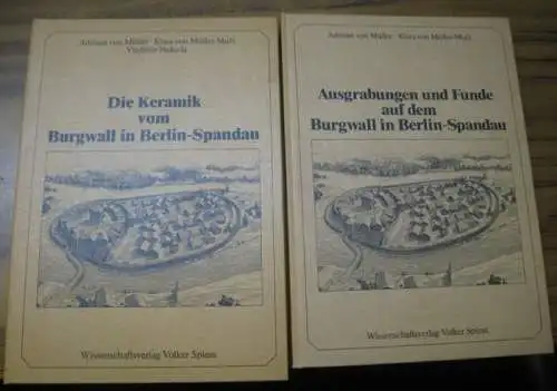 Müller, Adriaan von / Müller Muci, Klara von / Nekuda, Vladimir: 2 Bände: Ausgrabungen und Funde auf dem Burgwall in Berlin Spandau / Die Keramik.. 