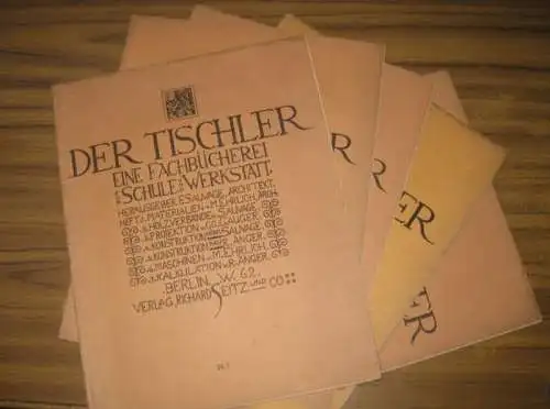 Ehrlich, Maximilian, Fritz Sauvage (Hrsg.), Georg Gauger u.a: Hefte 1  4 und 6 [von mind. 7]: Der Tischler   Eine Fachbücherei für Schule.. 